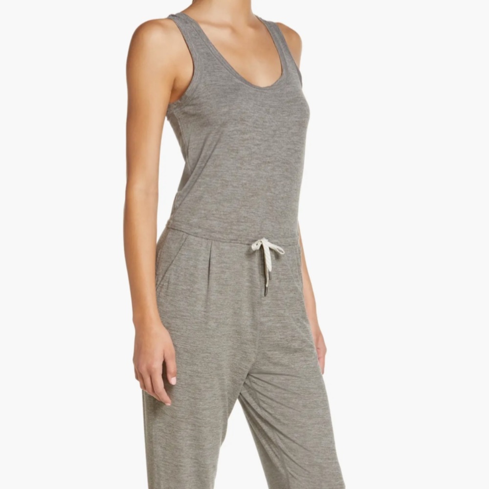 Vuori Lux Harem Jumpsuit Heather Grey Size Large